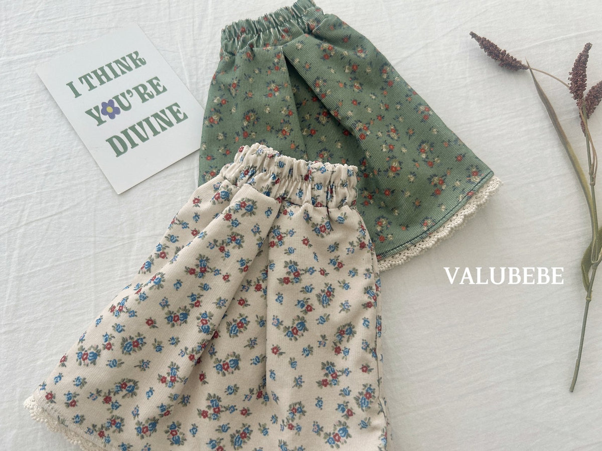 ［valubebe］garnet flower skirt