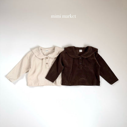 ［mimimarket］corduroy sailor blouse