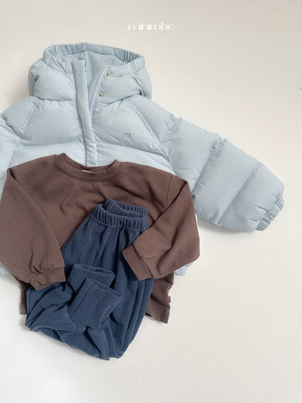 ［minirobe］roro hooded padded jacket