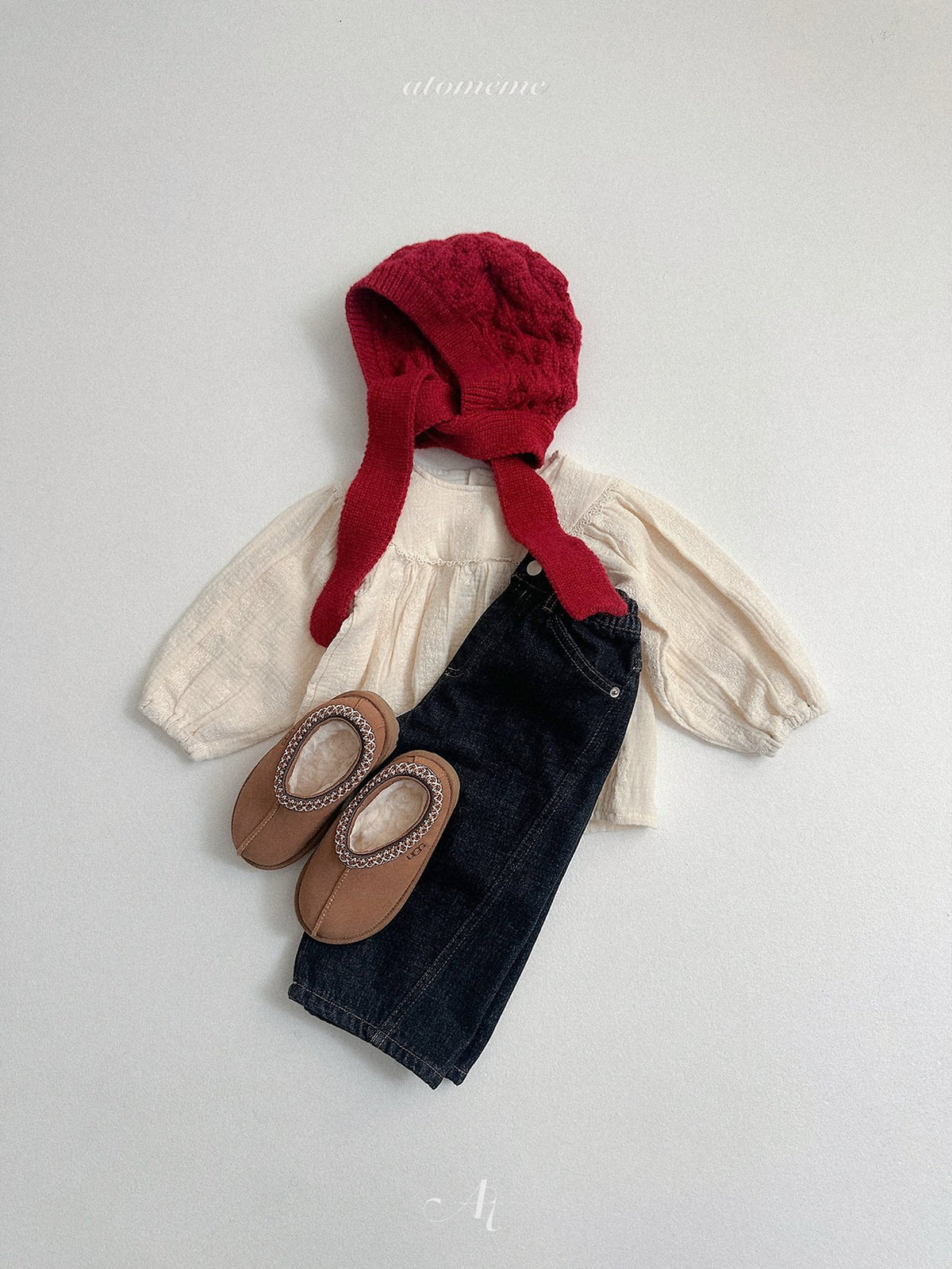 ［atomeme］knit muffler bonnet