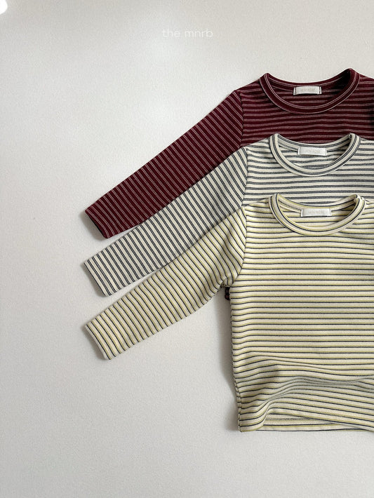 ［minirobe］yoyo striped t-shirt