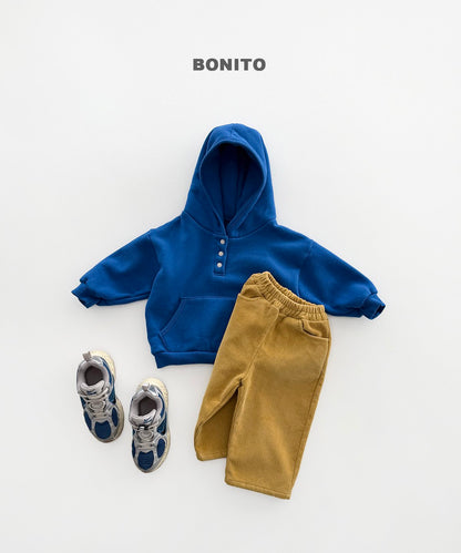 ［BONITO］stripe rib hoodie