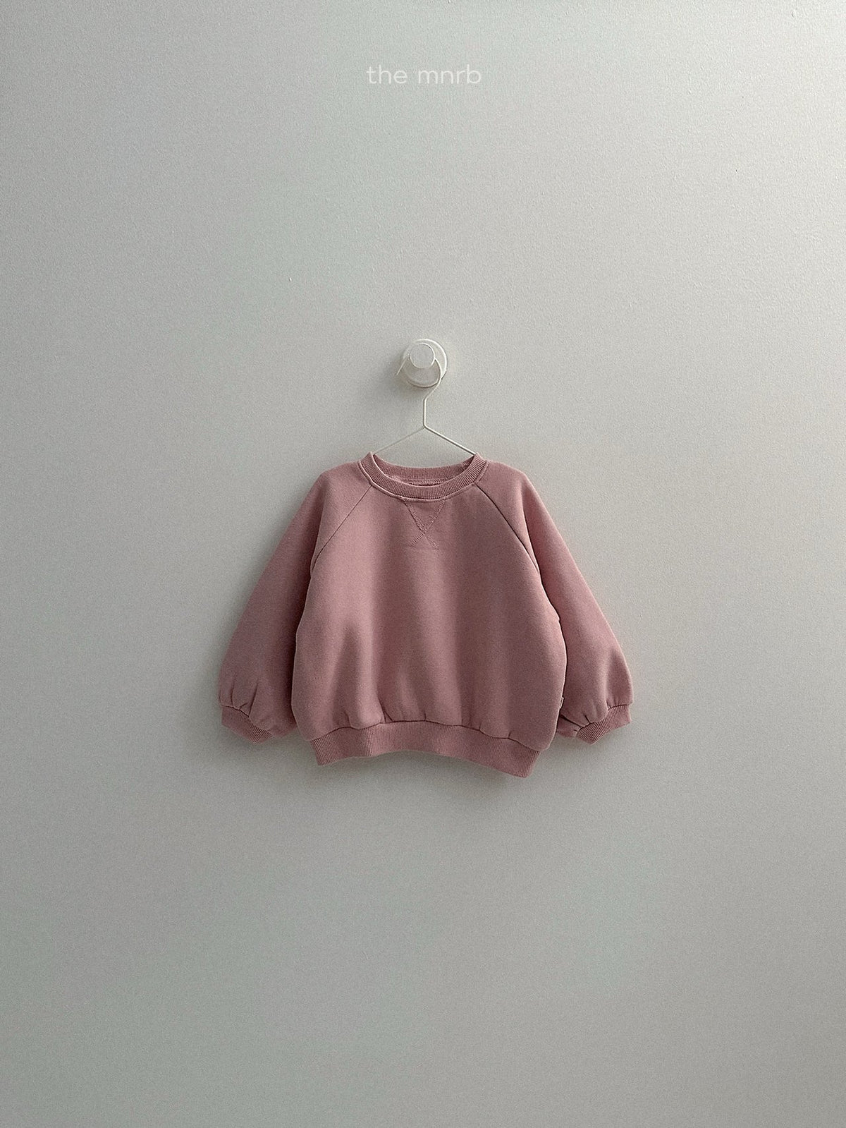 ［minirobe］raglan rounded sweatshirt