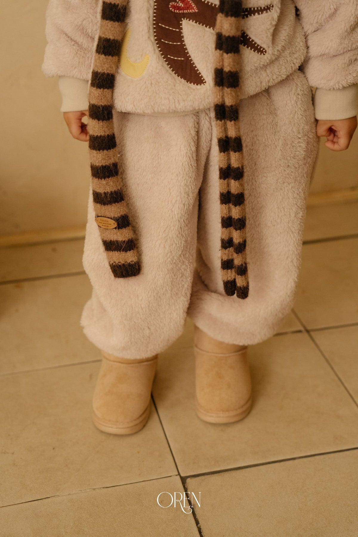 ［OREN］ambre stripe muffler