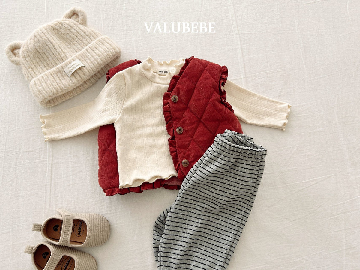 ［valubebe］frill padding vest