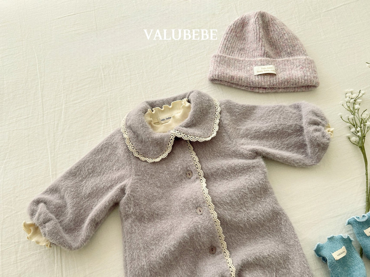 ［valubebe］coco knit footed suit