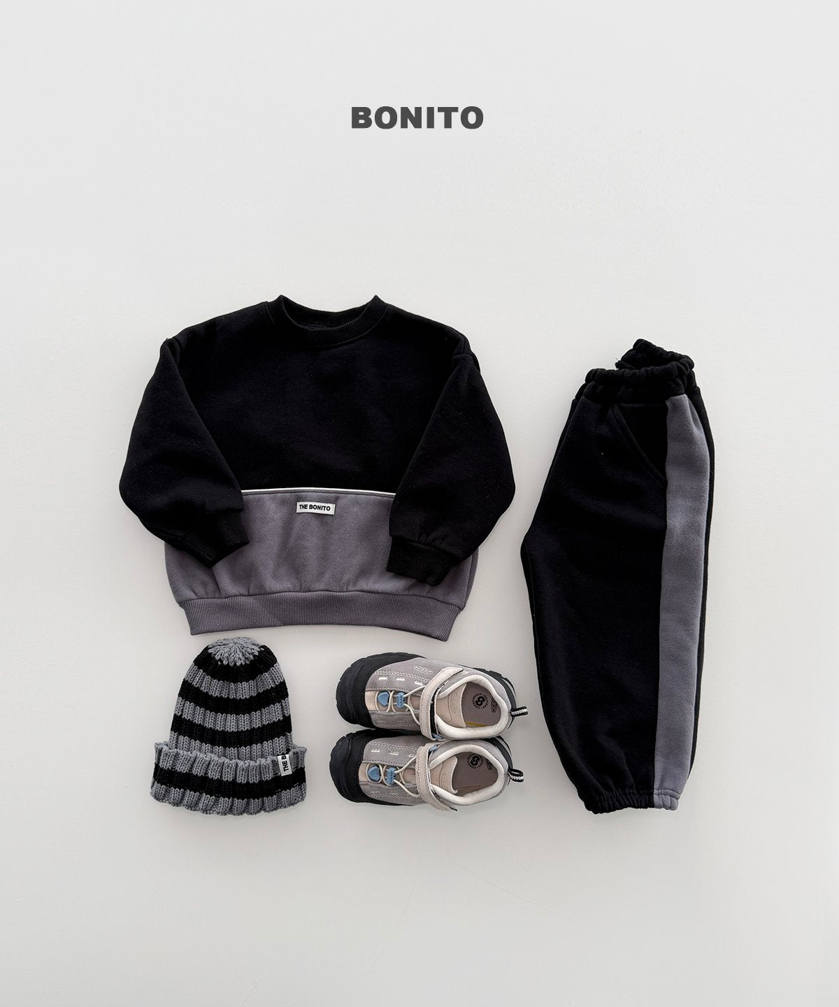 ［BONITO］two-tone knit beanie