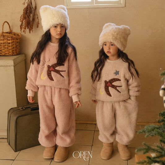 ［OREN］mongle bear fleece set