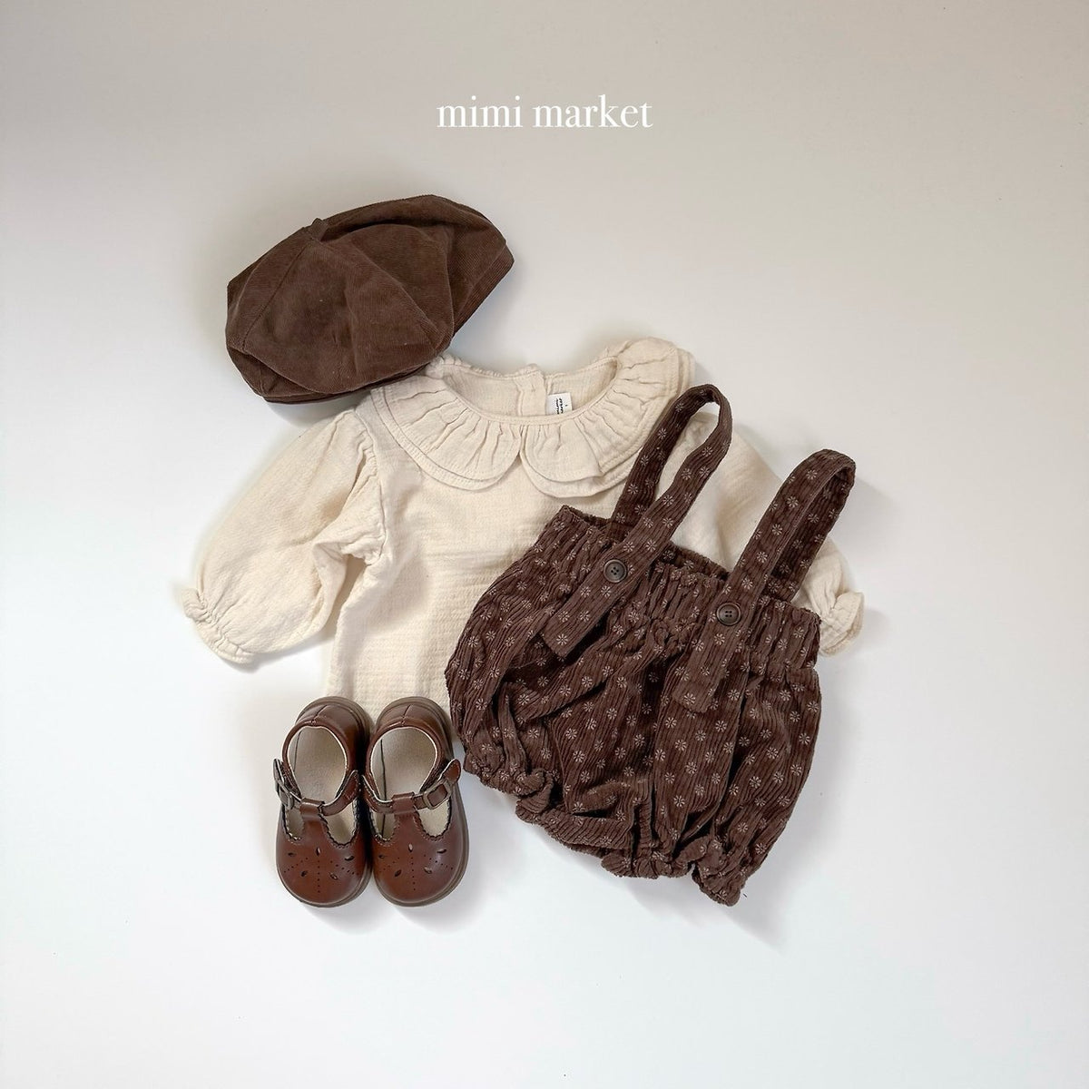 ［mimimarket］eran balloon overalls