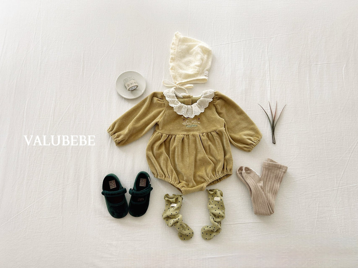 ［valubebe］embroidery velour suit