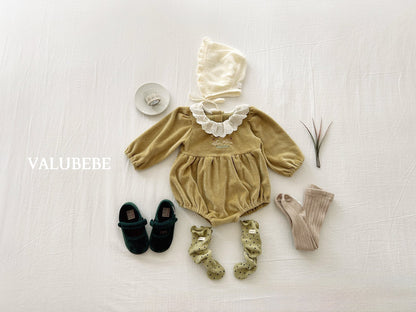 ［valubebe］embroidery velour suit
