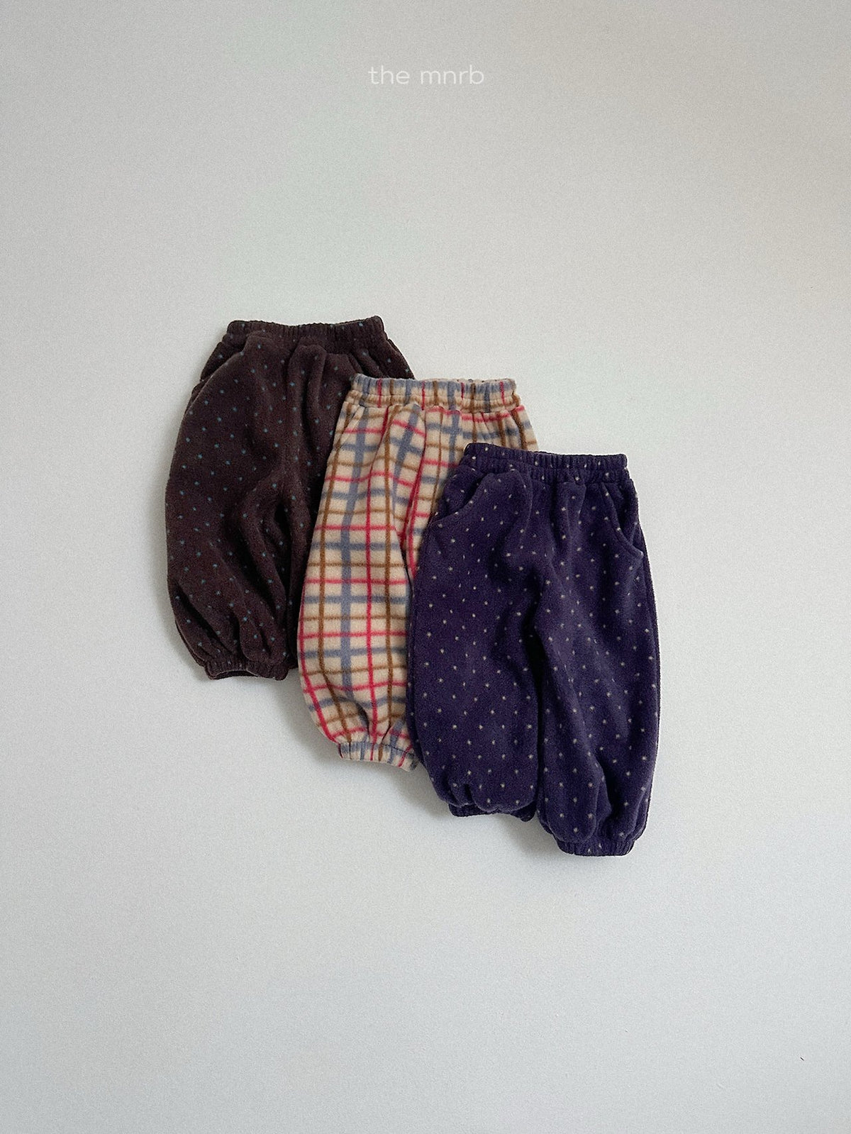［minirobe］fleece jogger pants