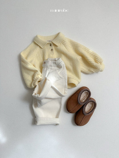 ［minirobe］boy collared sweatshirt