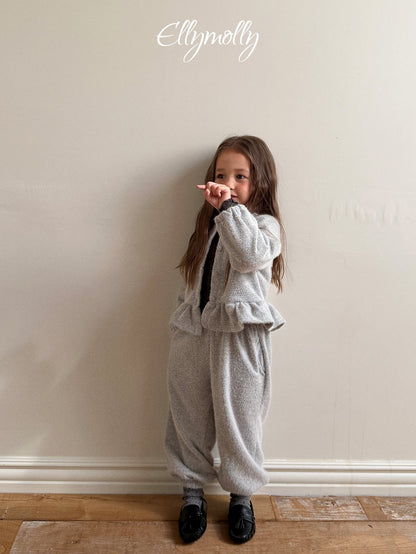 ［ellymolly］snowflake angora jogger pants