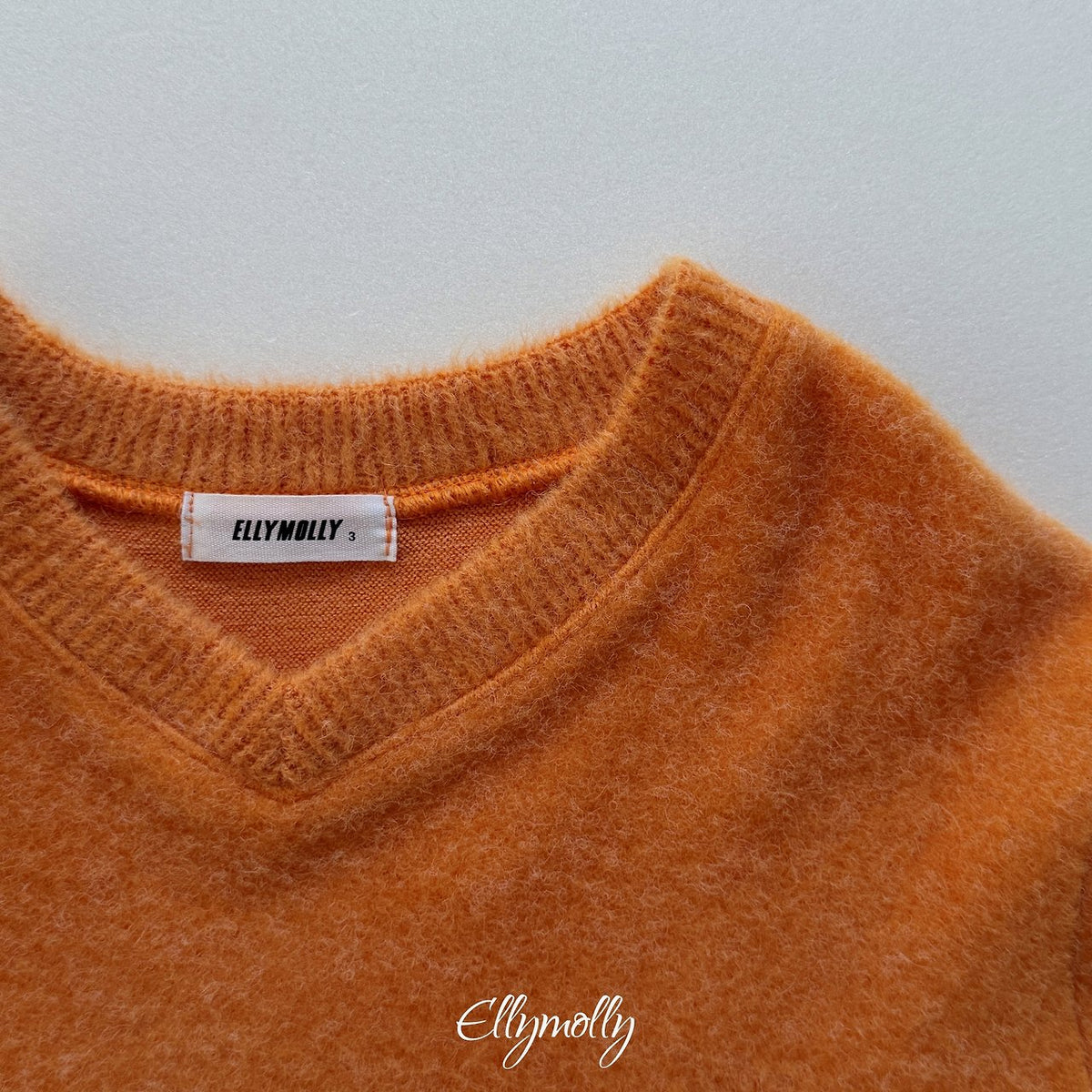 ［ellymolly］chicago brushed v-neck