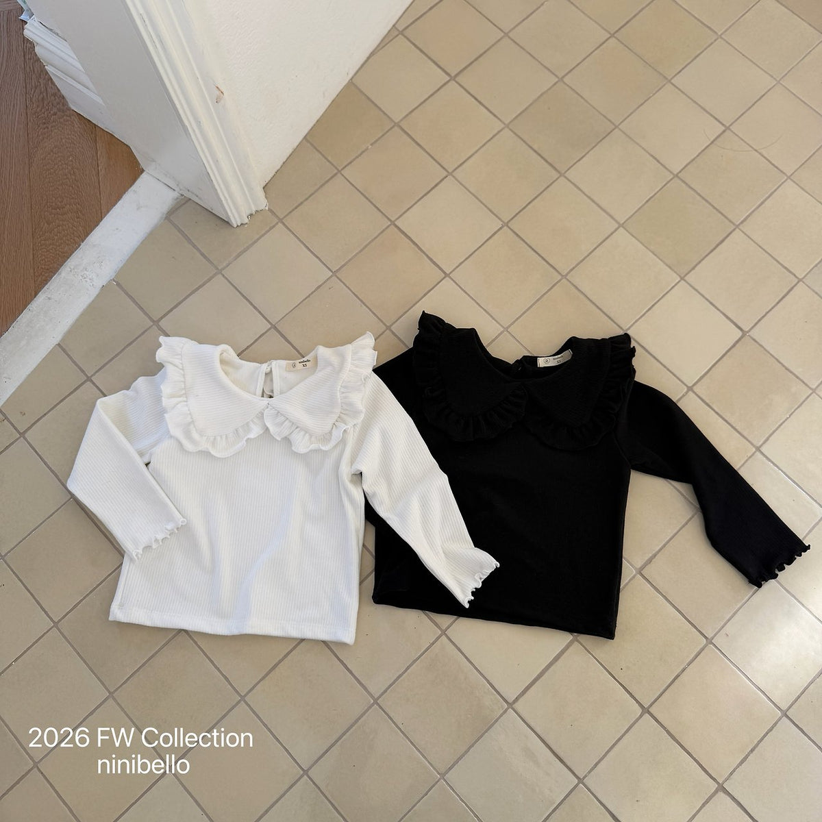 ［ninibello］marielle collar tee