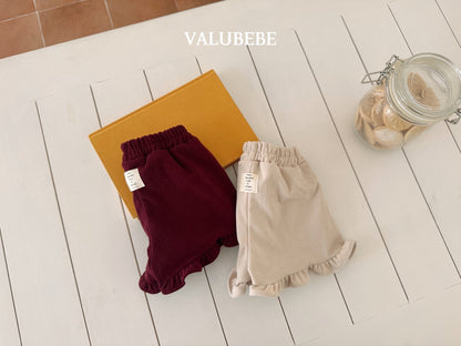 ［valubebe］corduroy frill shorts