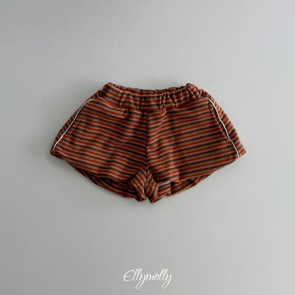 ［ellymolly］latte stripe balloon shorts