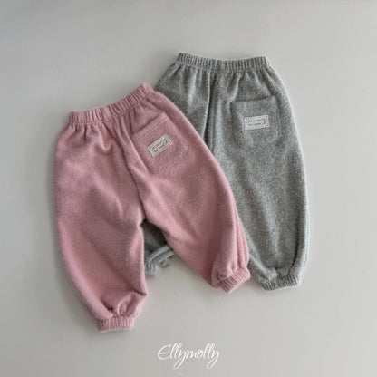［ellymolly］snowflake angora jogger pants
