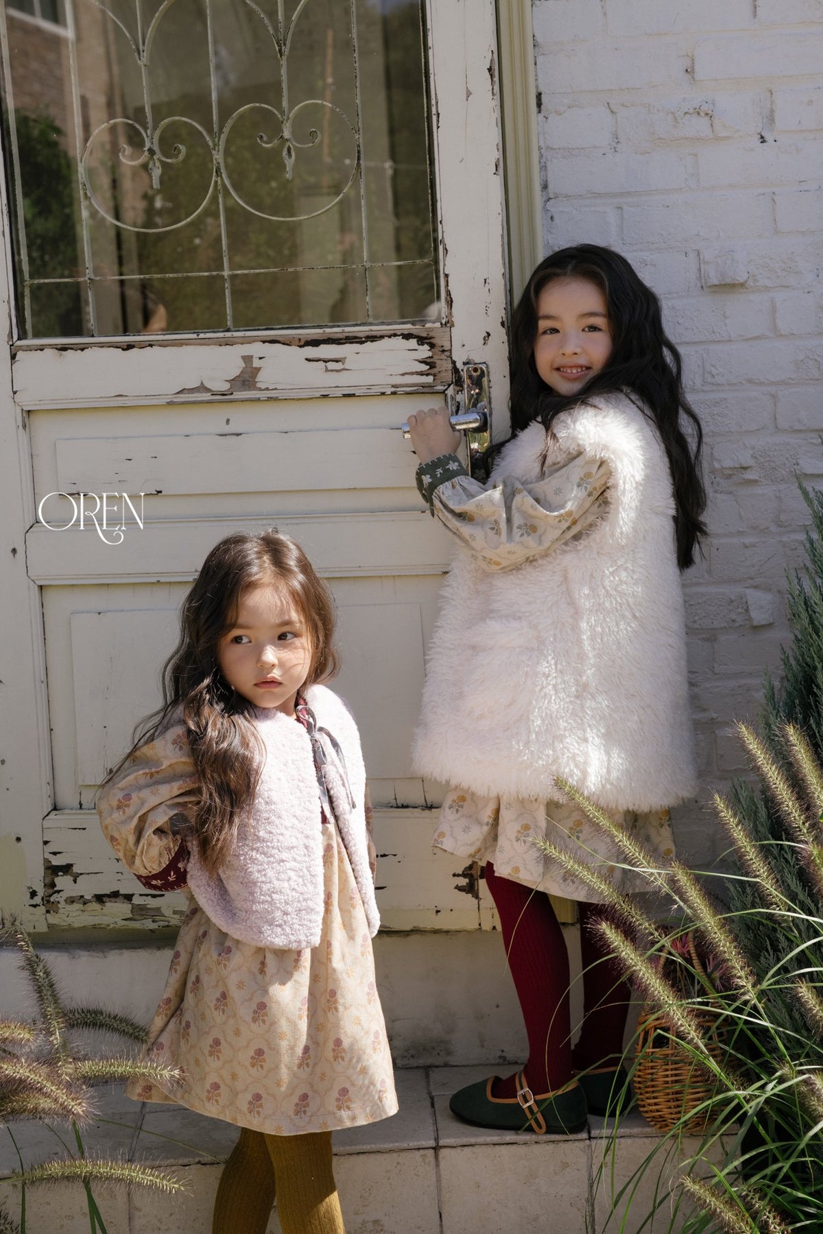 ［OREN］shirley fleece fur vest