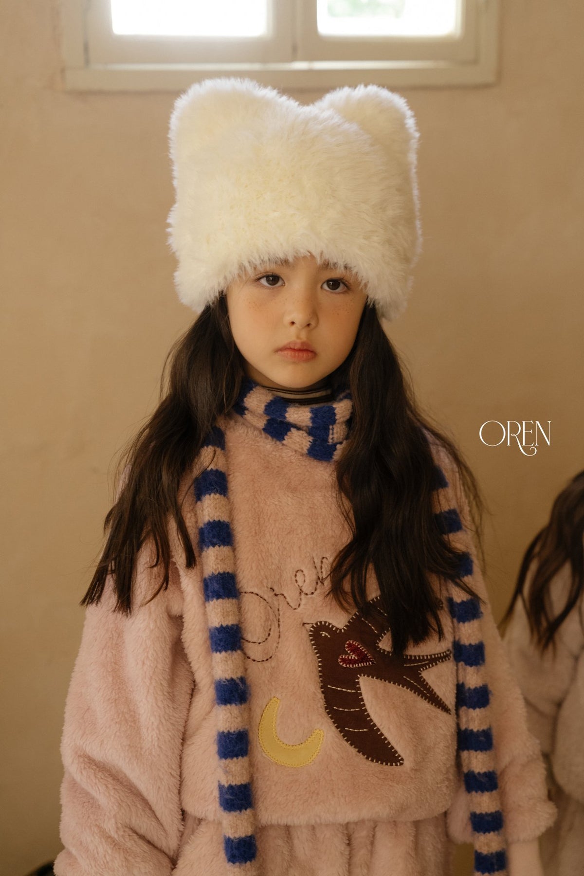 ［OREN］cat faux fur beanie