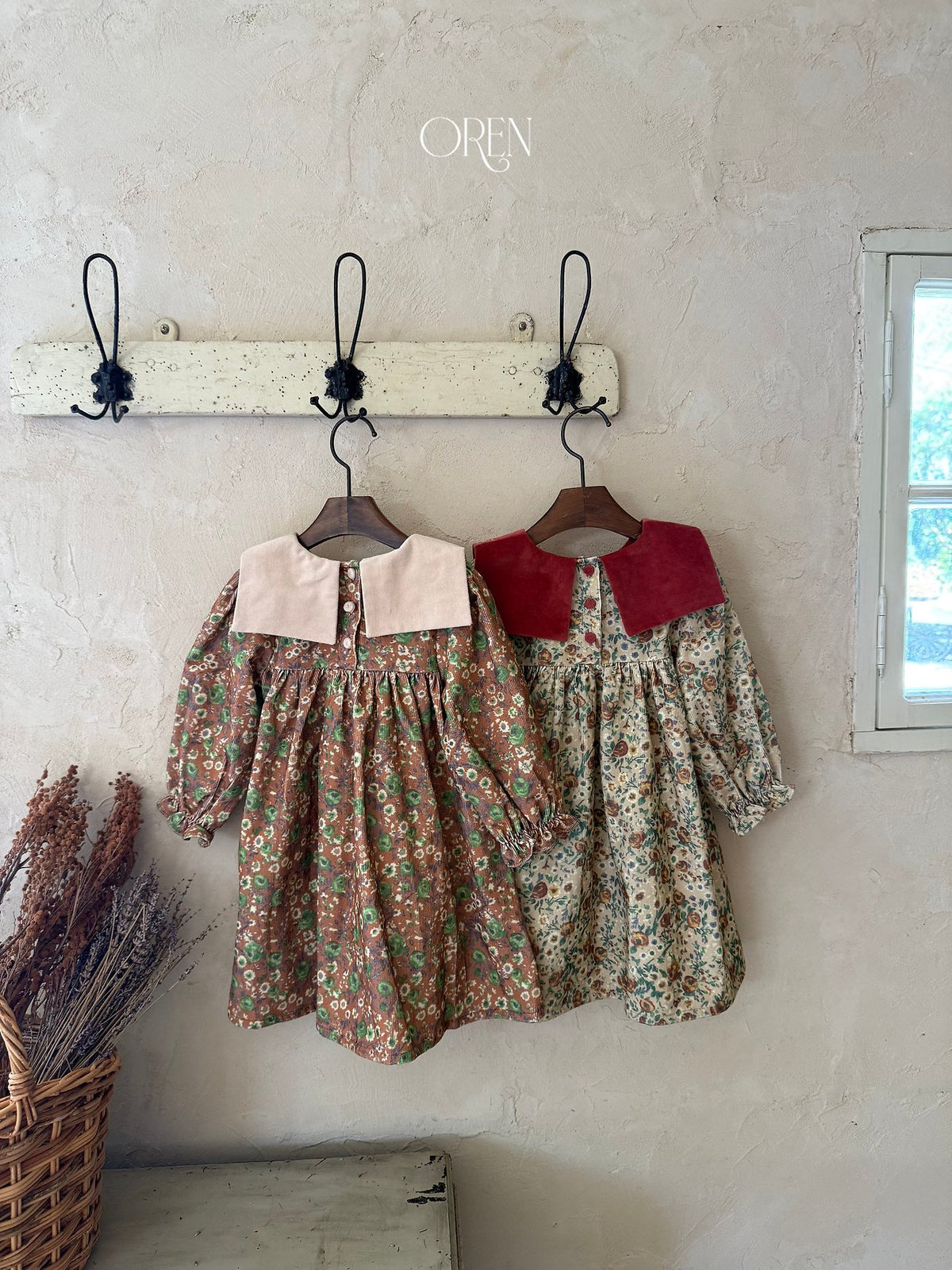 ［OREN］bonjour square collar dress