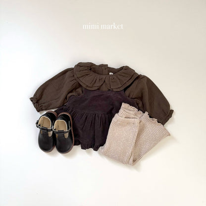 ［mimimarket］twill collar blouse