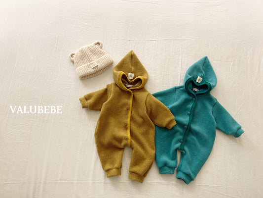 ［valubebe］whole grain pointed hood suit