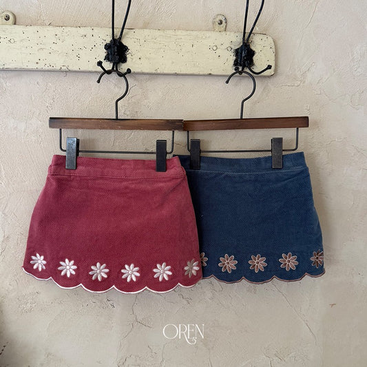 ［OREN］bella embroidered culotte pants