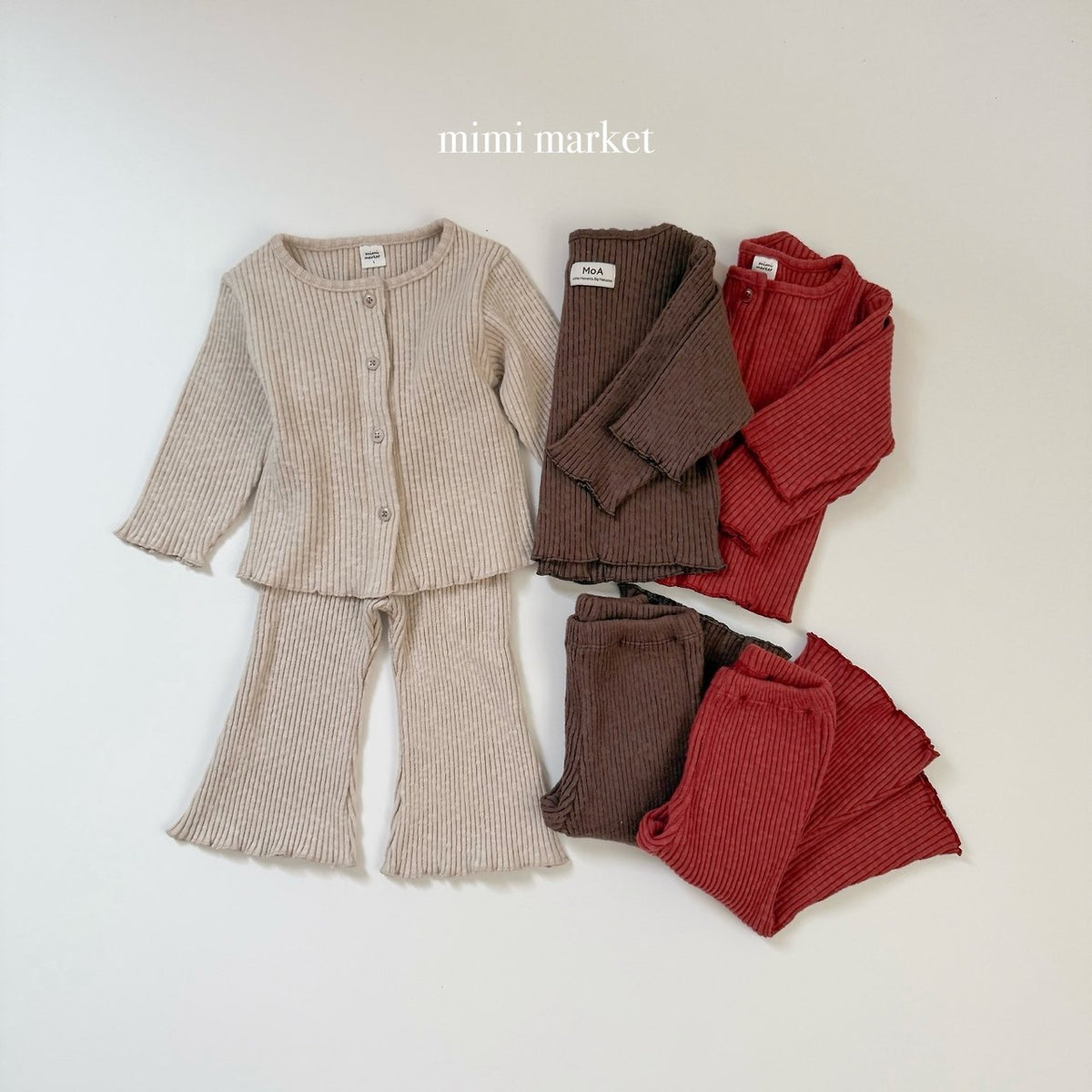 ［mimimarket］ribbed cardigan