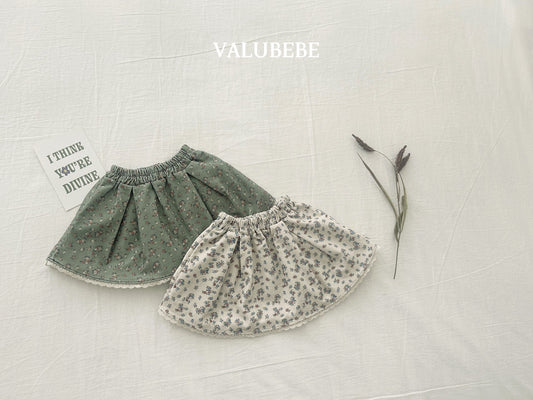 ［valubebe］garnet flower skirt