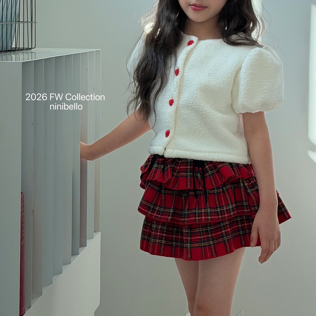 ［ninibello］meringue heart cardigan