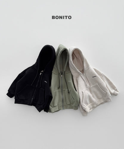 ［BONITO］fleece zip-up hoodie