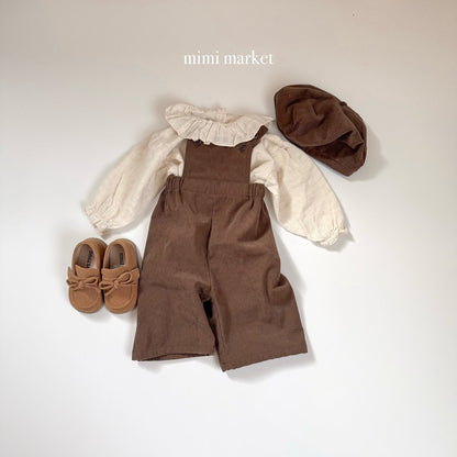 ［mimimarket］corduroy overalls