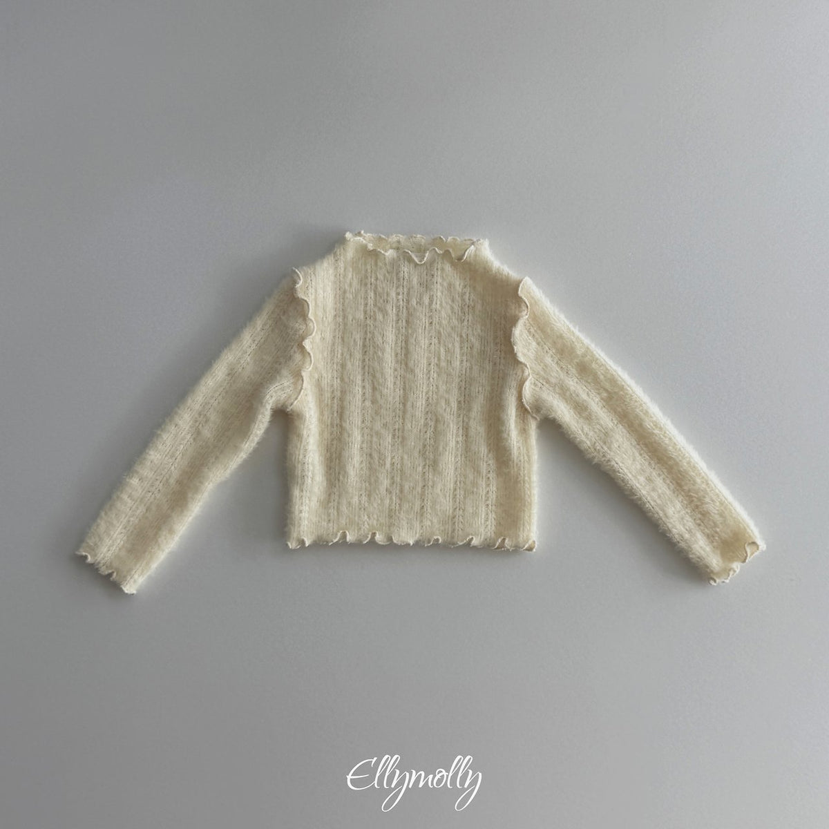 ［ellymolly］meringue knit tee