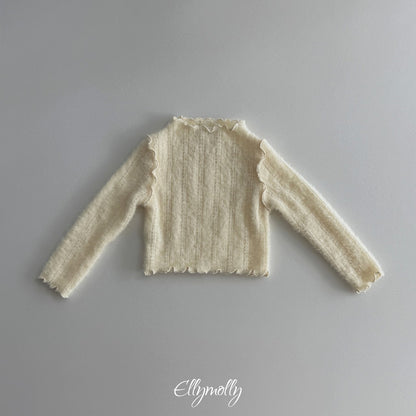 ［ellymolly］meringue knit tee