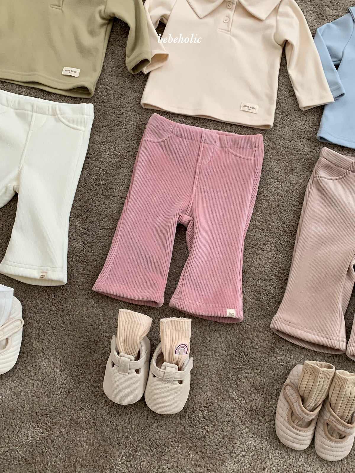 ［bebeholic］basil rib bootcut