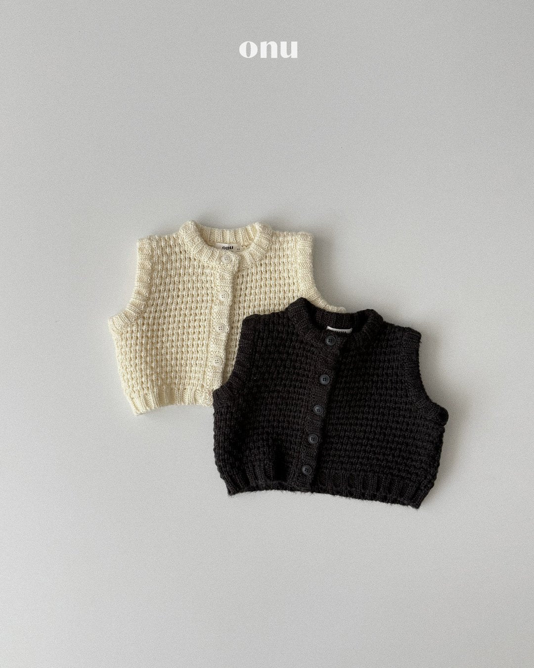 ［ONU］chunky knit vest