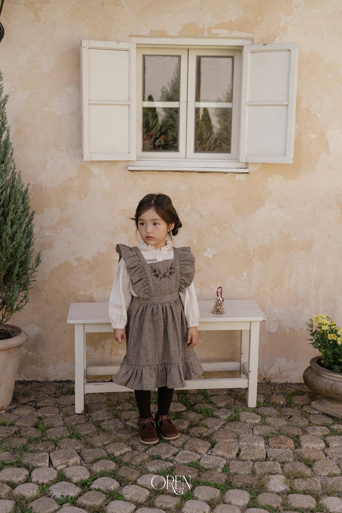 ［OREN］solene pinafore dress