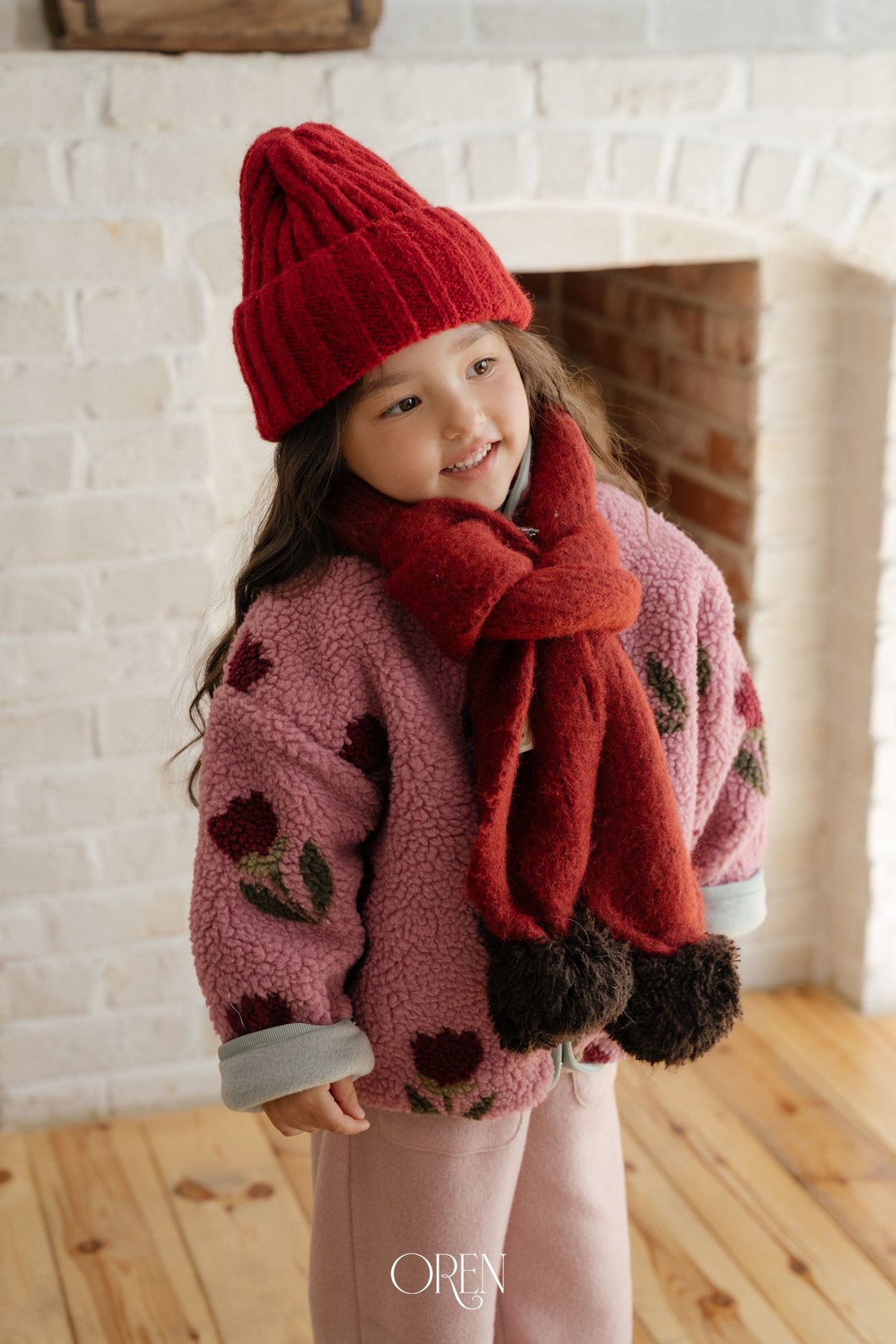 ［OREN］merci pom-pom muffler