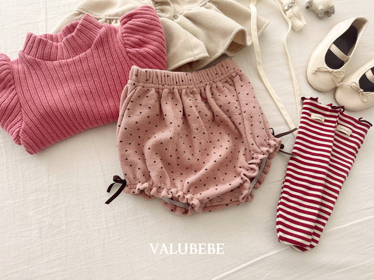 ［valubebe］croissant ribbon bloomers