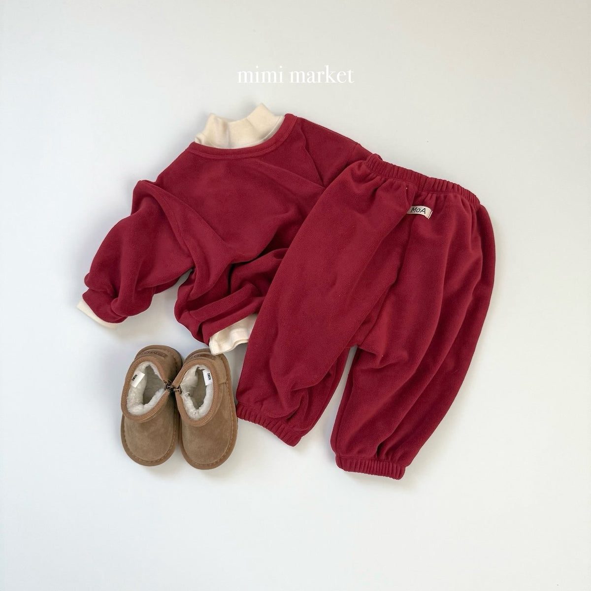 ［mimimarket］peach turtleneck tee
