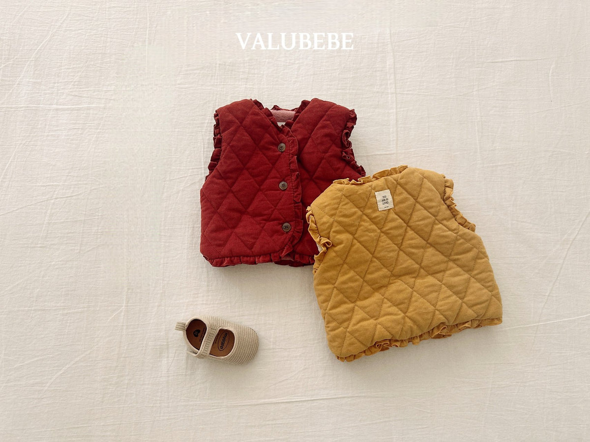 ［valubebe］frill padding vest
