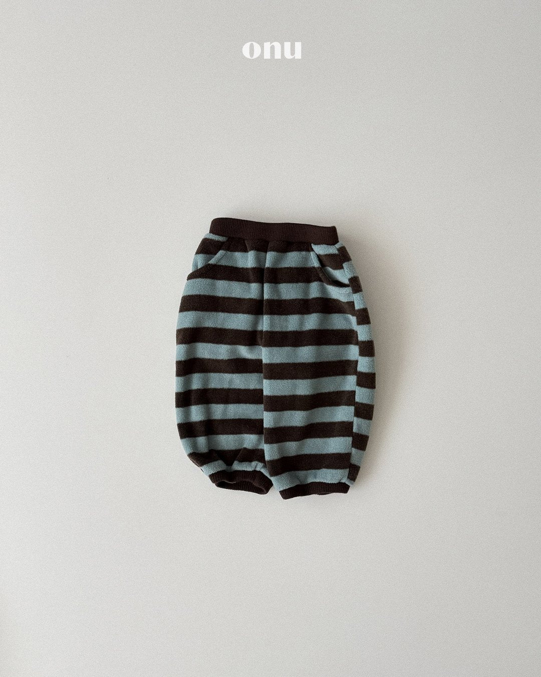 ［ONU］big stripe pants