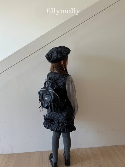 ［ellymolly］square frill bag