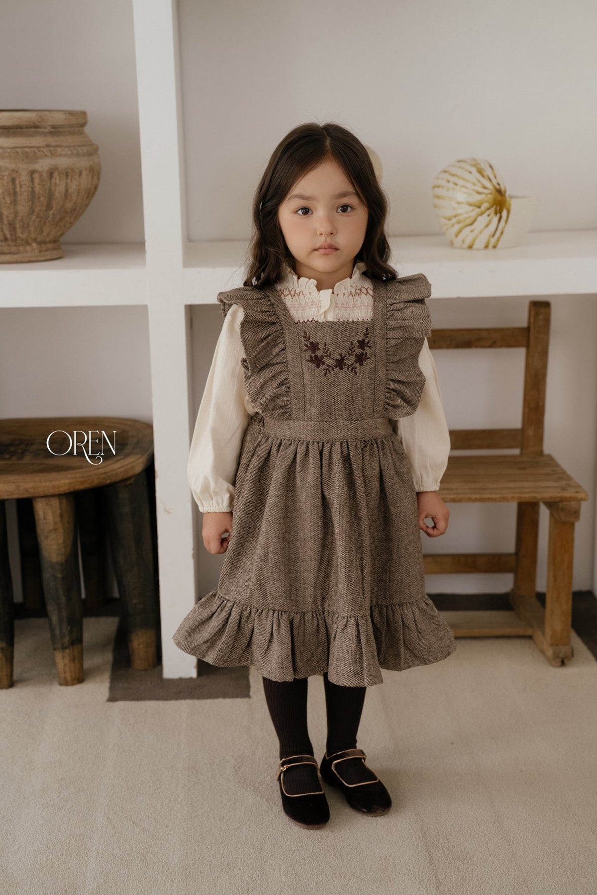 ［OREN］solene pinafore dress