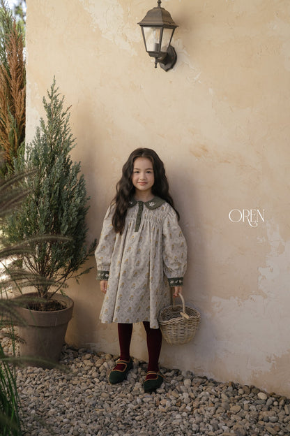 ［OREN］camilla contrast collar dress