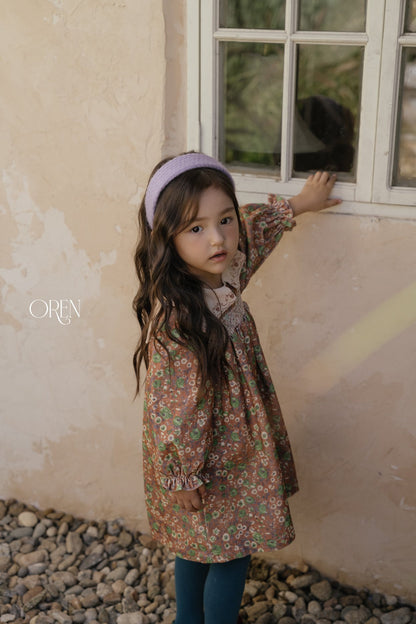 ［OREN］bonjour square collar dress