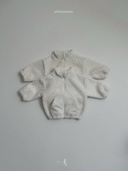 ［atomeme］teddy zip-up