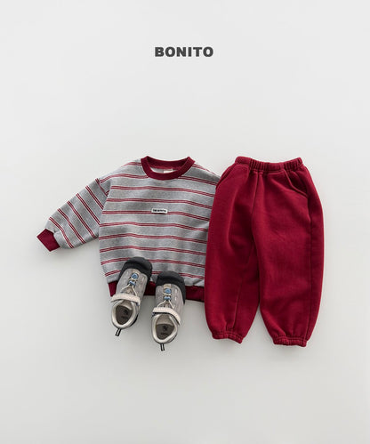 ［BONITO］monica stripe sweatshirt